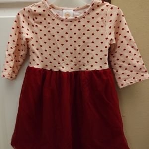 3t Wonder nation pink dress with hearts